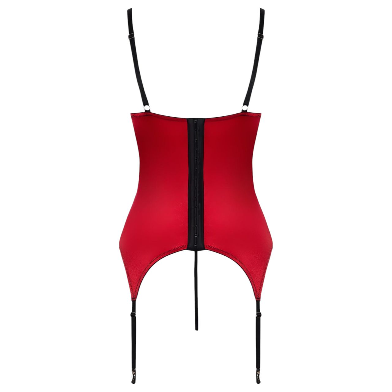 Cottelli - csipkés mellemelő felső szett (piros)