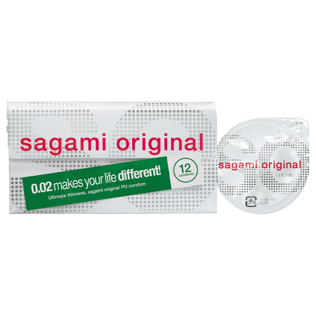 Sagami Original 0,02 - óvszer - 55mm (12db)