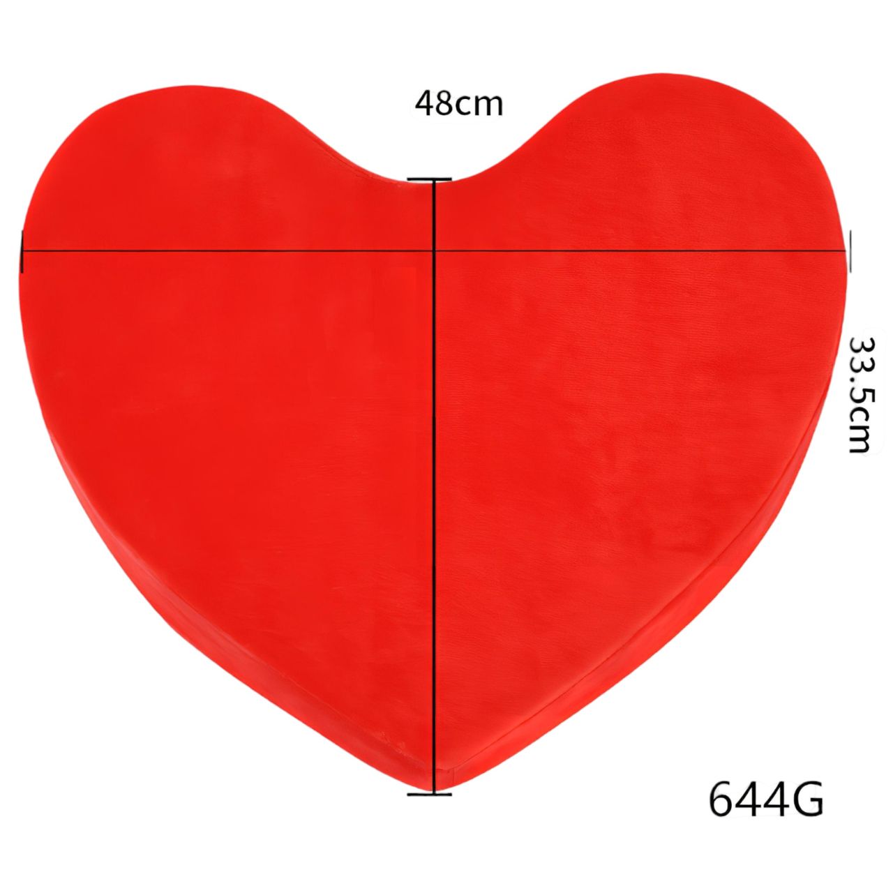 Desirel Magic Pillow - szív alakú szexpárna (piros)