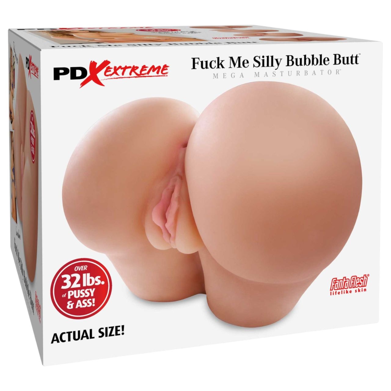 Pipedream - Fuck Me Silly Bubble Butt - popsi maszturbátor (testszínű)