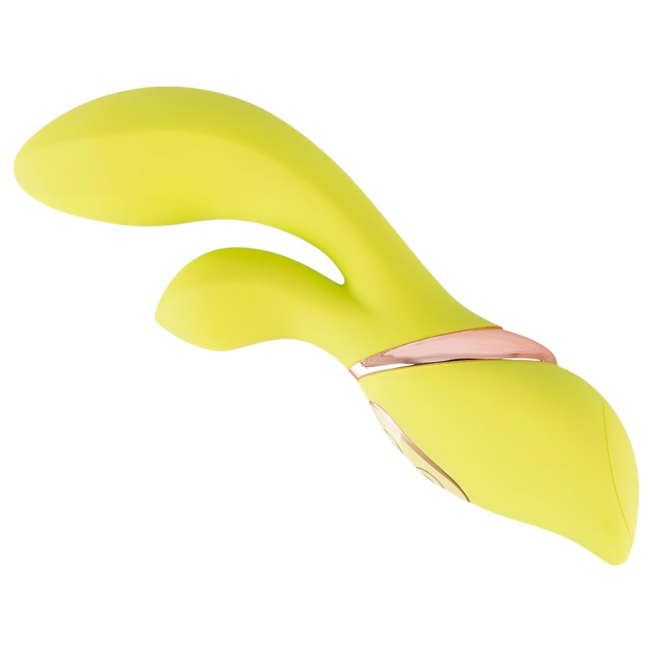 / Jülie - vibrátor klitoriszkarral (sárgászöld)