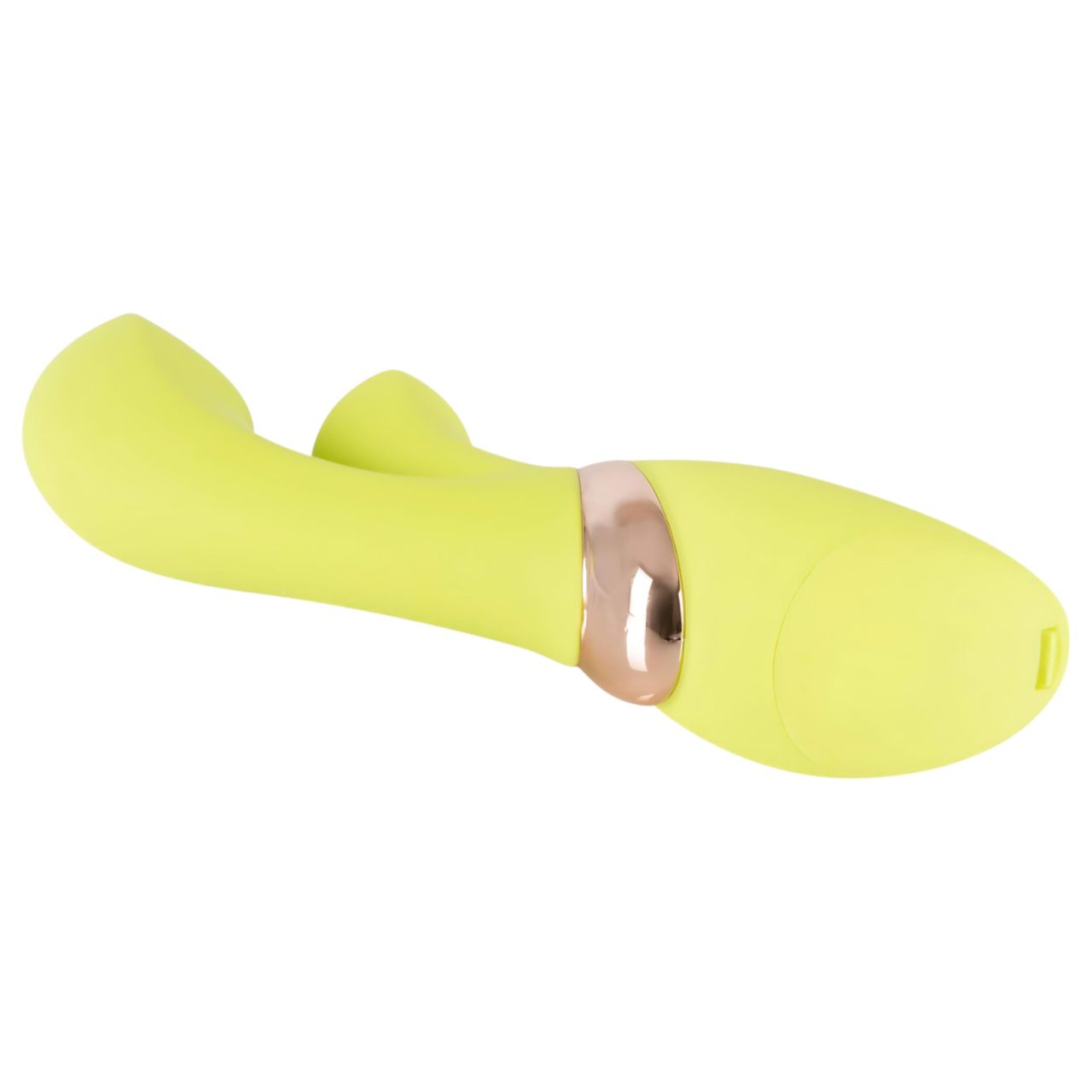 / Jülie - vibrátor klitoriszkarral (sárgászöld)
