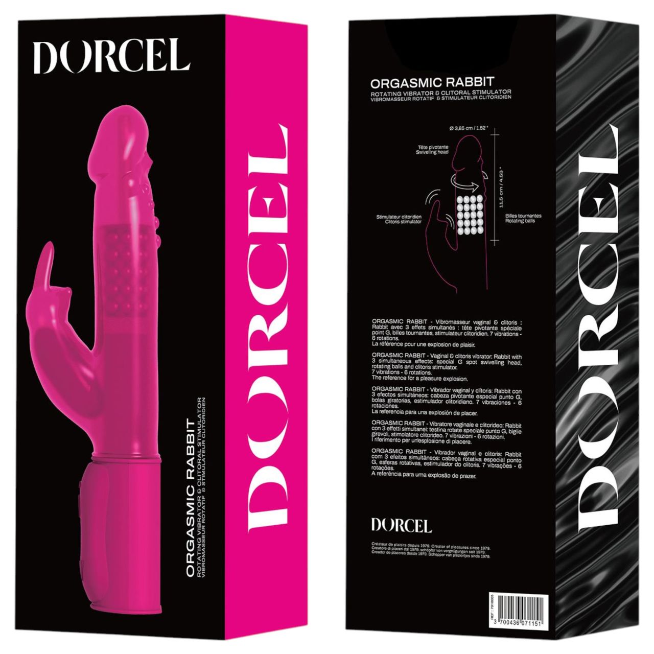 / Dorcel Orgasmic Rabbit - csiklókaros vibrátor (pink)