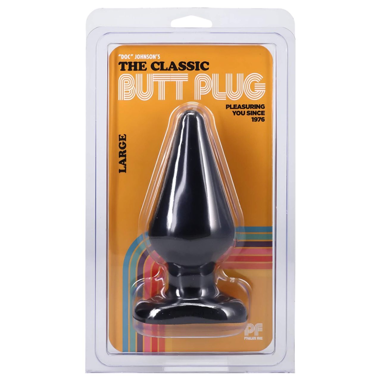 Doc Johnson fekete anál plug - classic, nagy - (14,5cm) Doc Johnson fekete anál plug - classic, nagy - (14,5cm)