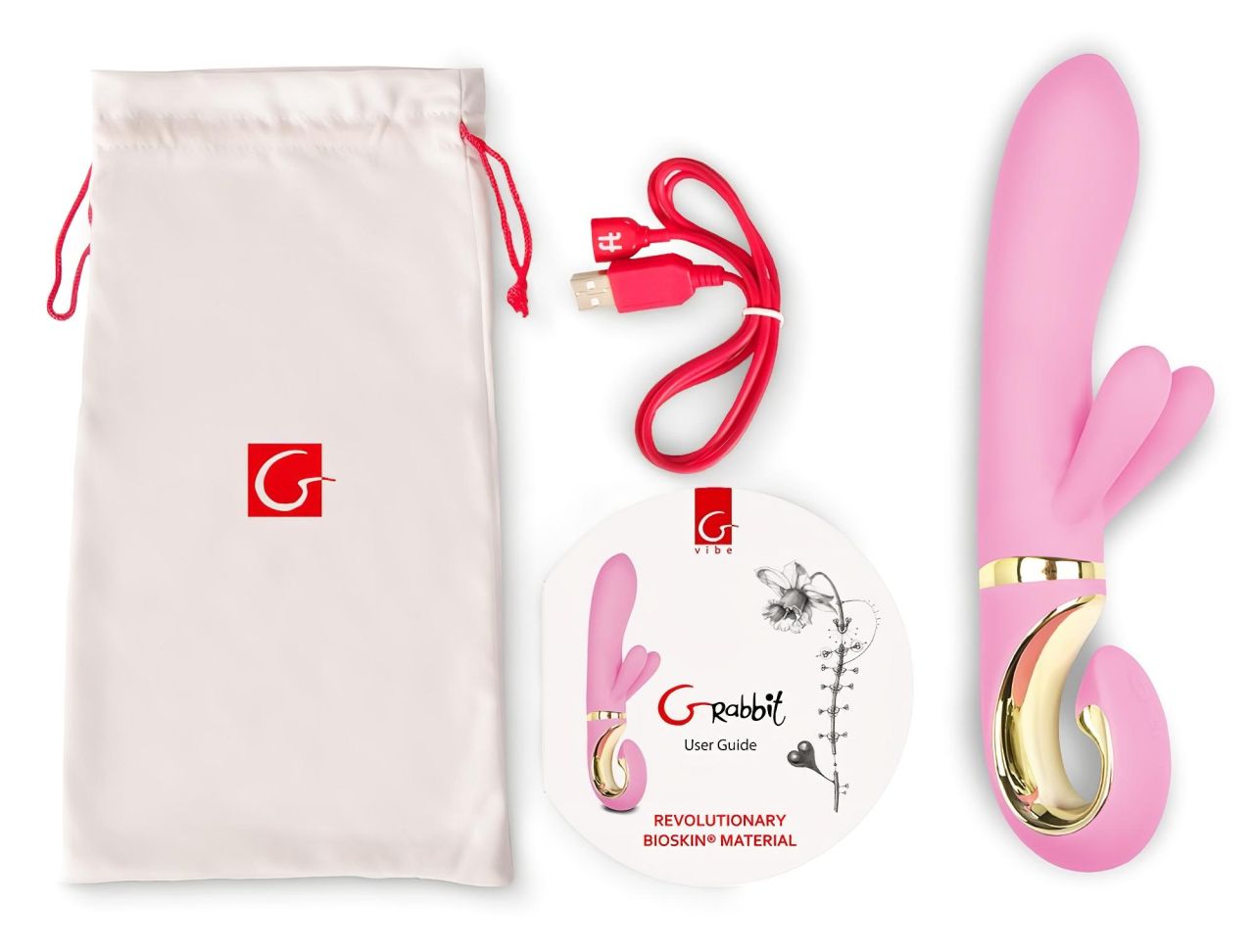 G-Vibe GRabbit - akkus, 3 motoros G-pont vibrátor (pink) G-Vibe GRabbit - akkus, 3 motoros G-pont vibrátor (pink)
