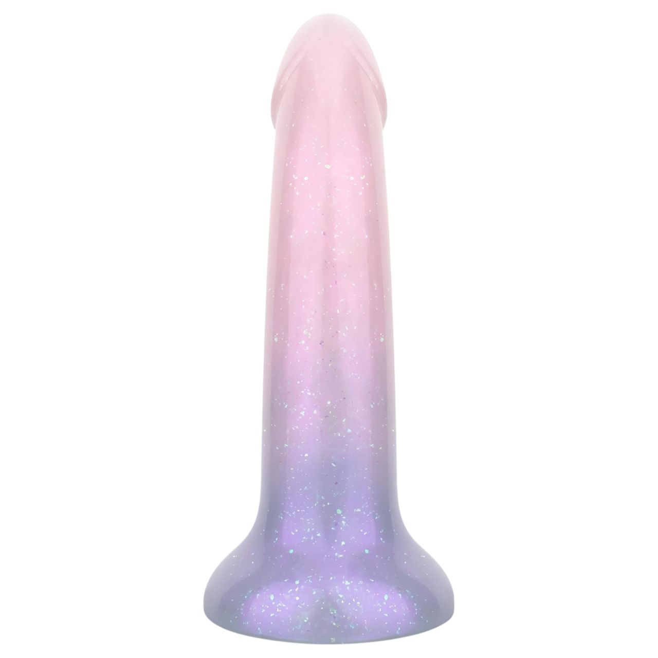 EasyToys Mermaid - csillámos dildó - 15cm (pink)