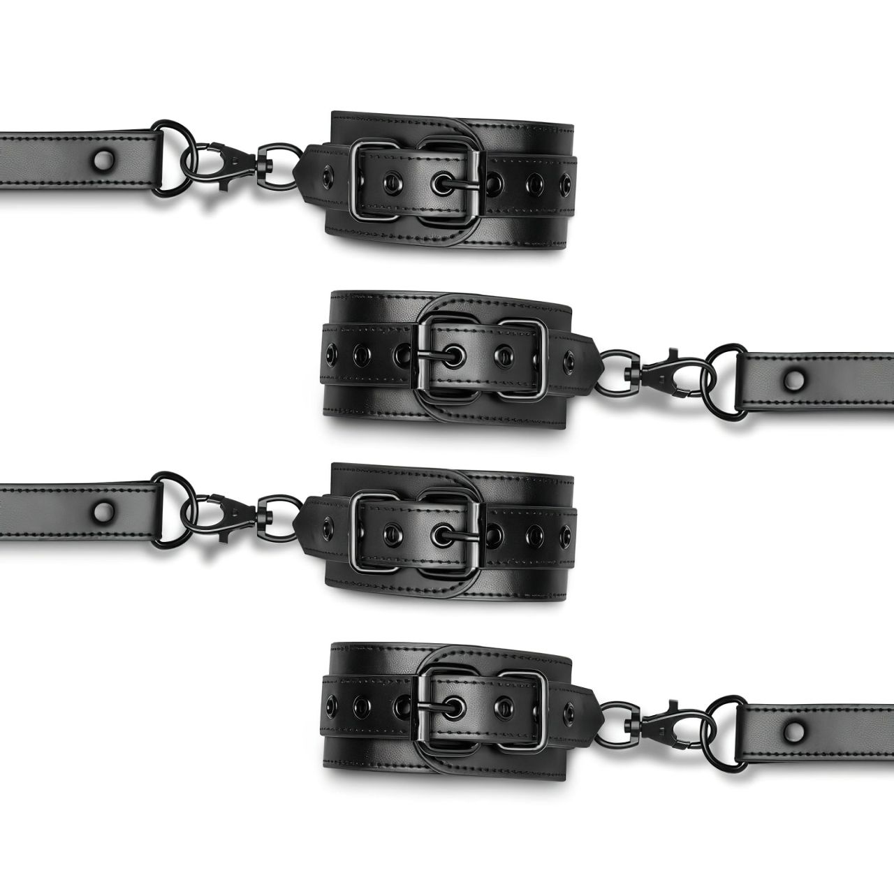 Bedroom Fantasies - boka és csukló bilincs (fekete)