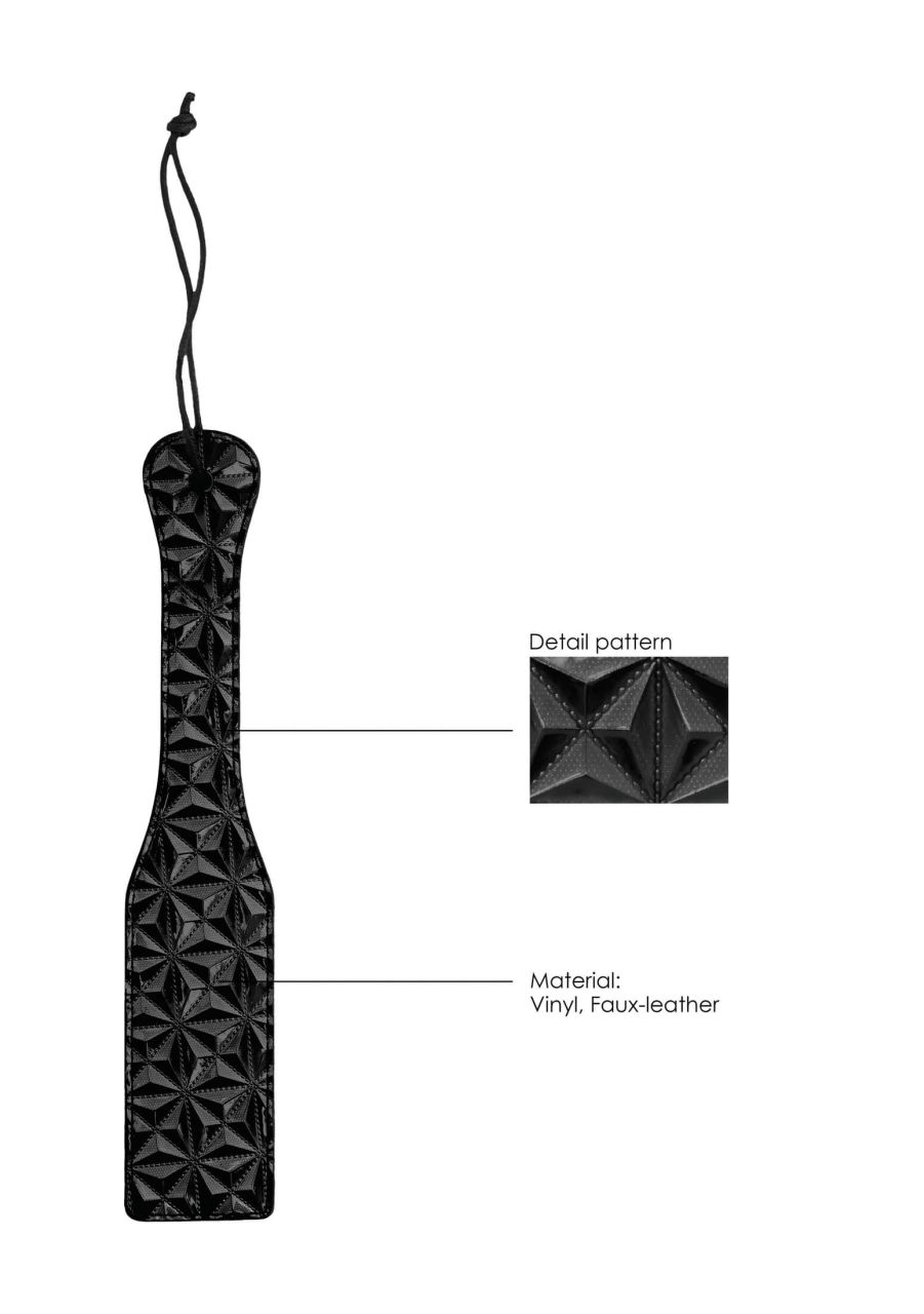 Ouch - gyémánt mintás luxus paskoló (fekete) Ouch - gyémánt mintás luxus paskoló (fekete)