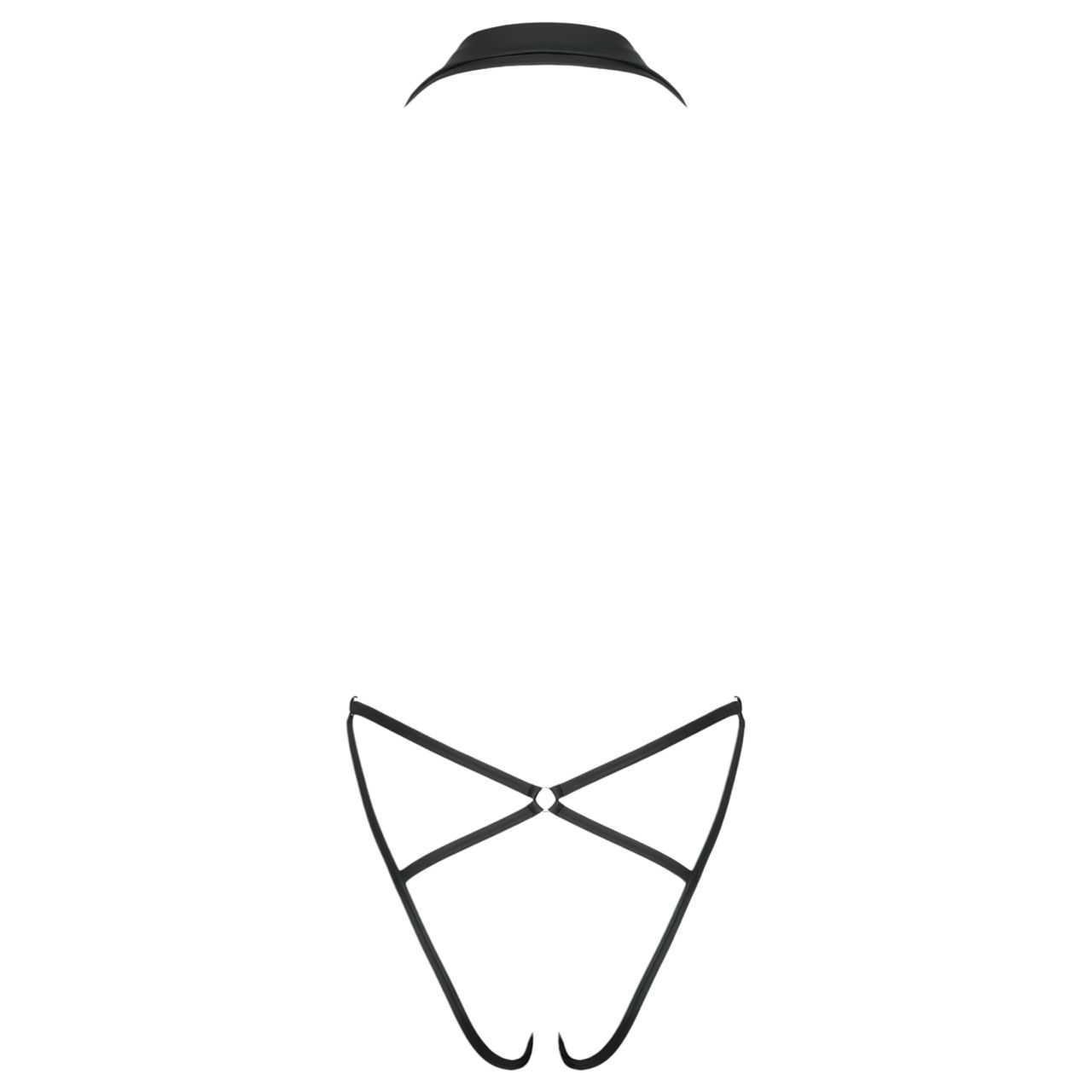 Cottelli Party - galléros body (fekete)