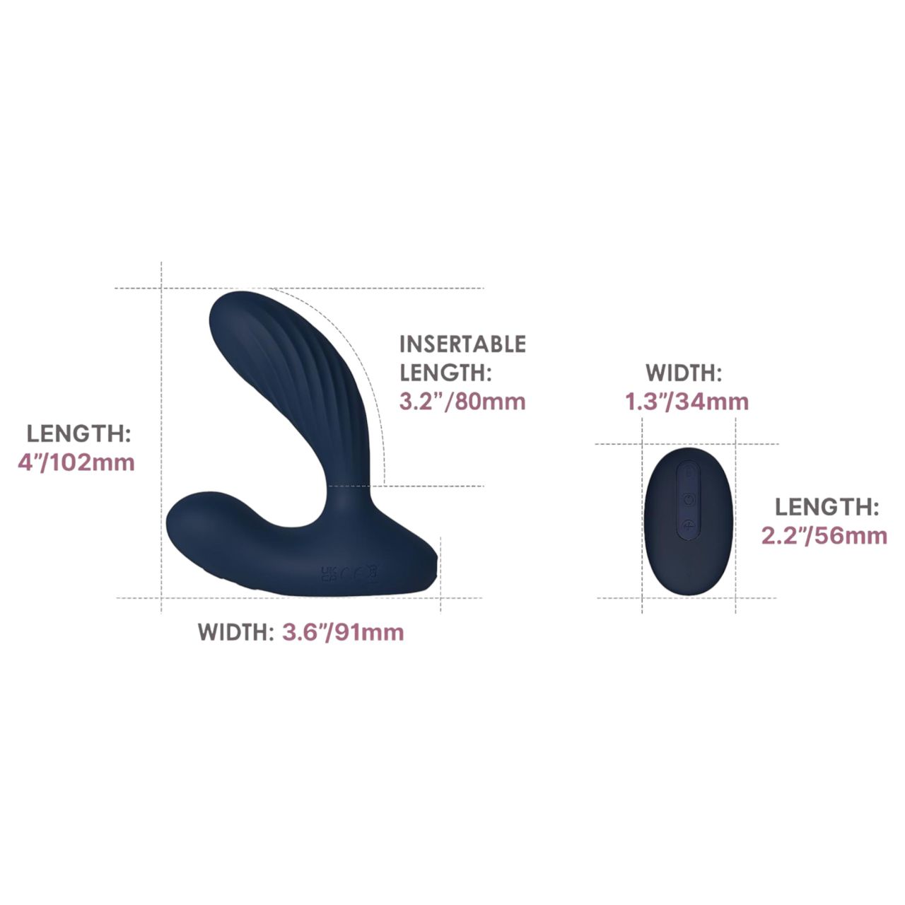 Svakom Vick Neo 2 - okos anál vibrátor (kék)