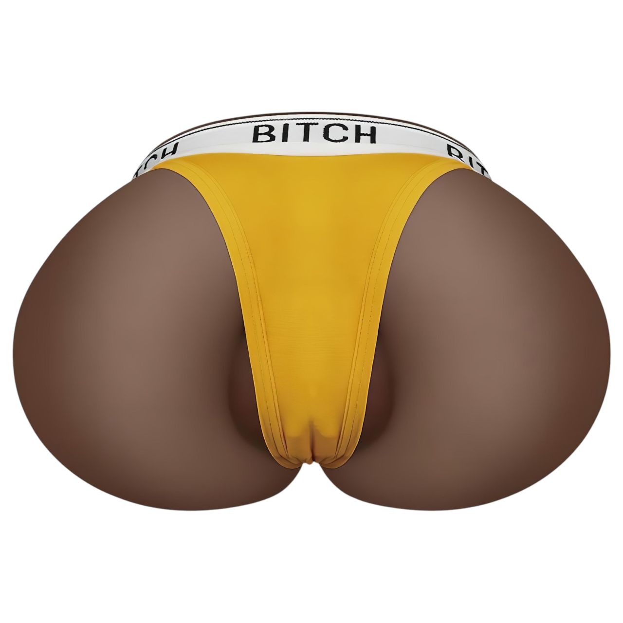 Lovetoy Streetgirl's 12 - műpunci torzó és tanga (sötét natúr)