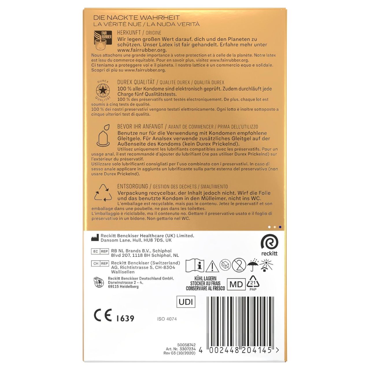 Durex Hautnah - extra vékony óvszer (10db) Durex Hautnah - extra vékony óvszer (10db)