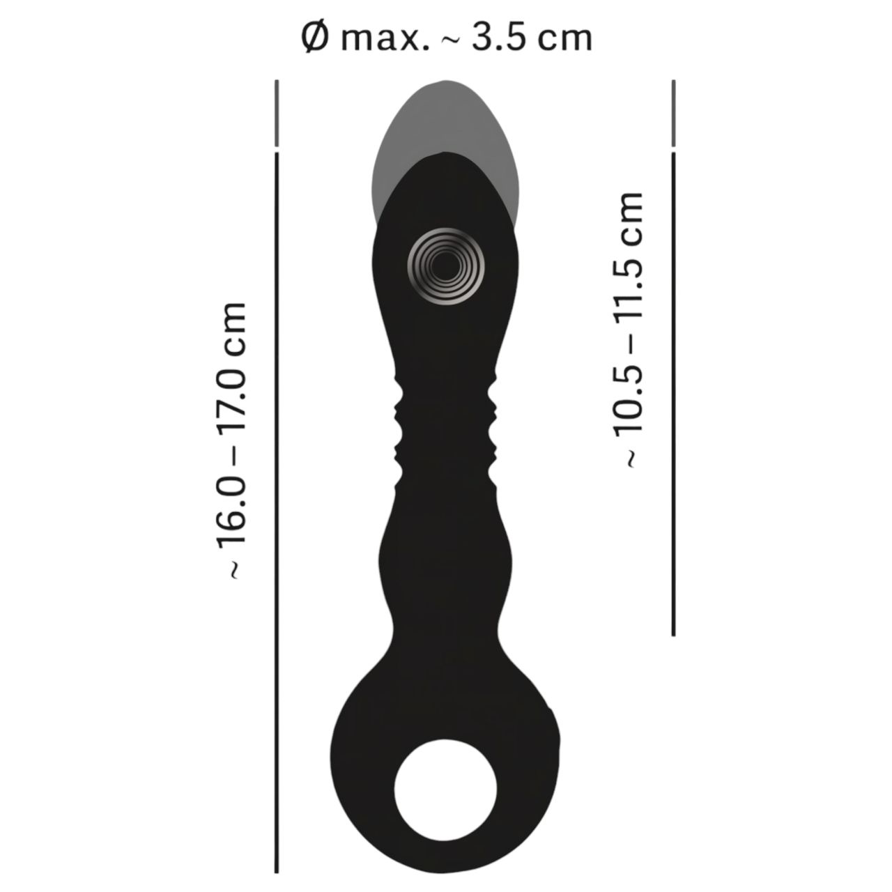 Eternal - erős lökő vibrátor (fekete) Eternal - erős lökő vibrátor (fekete)