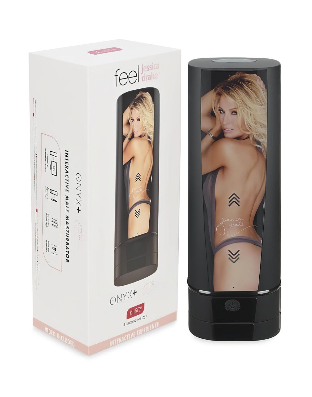 Kiiroo Onyx+ Jessica Drake - interaktív maszturbátor (fekete)