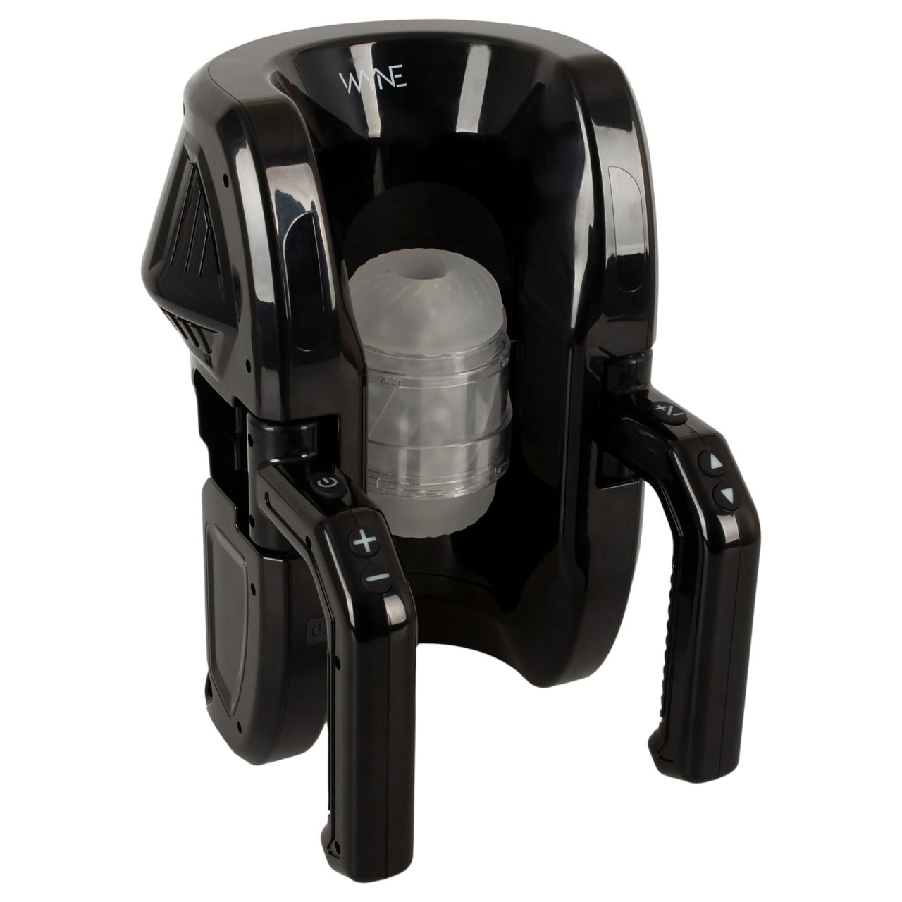 WYNE 10 - automata maszturbátor kapaszkodóval (fekete)