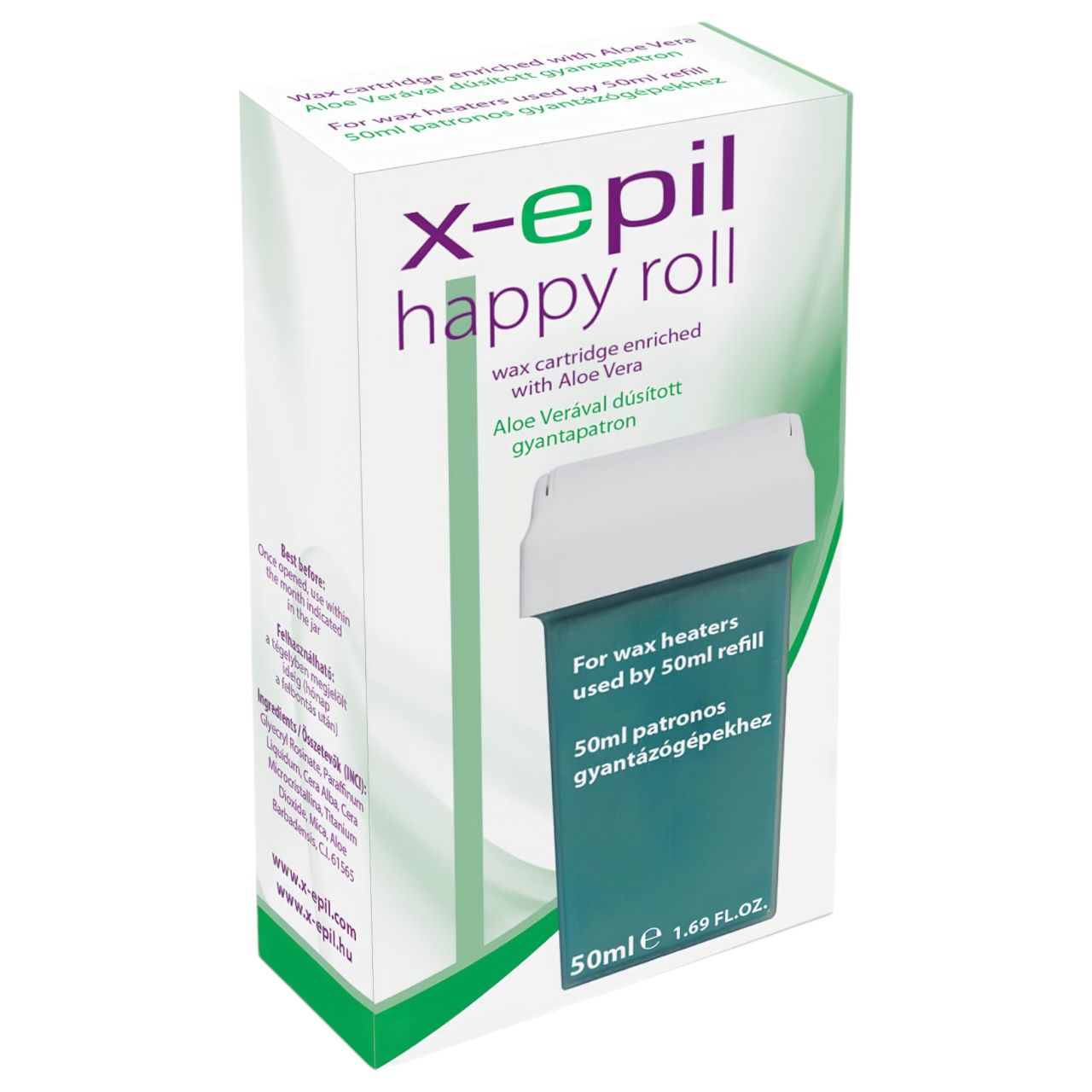 X-Epil Happy Roll - gyanta patron (50ml) - aloe vera X-Epil Happy Roll - gyanta patron (50ml) - aloe vera