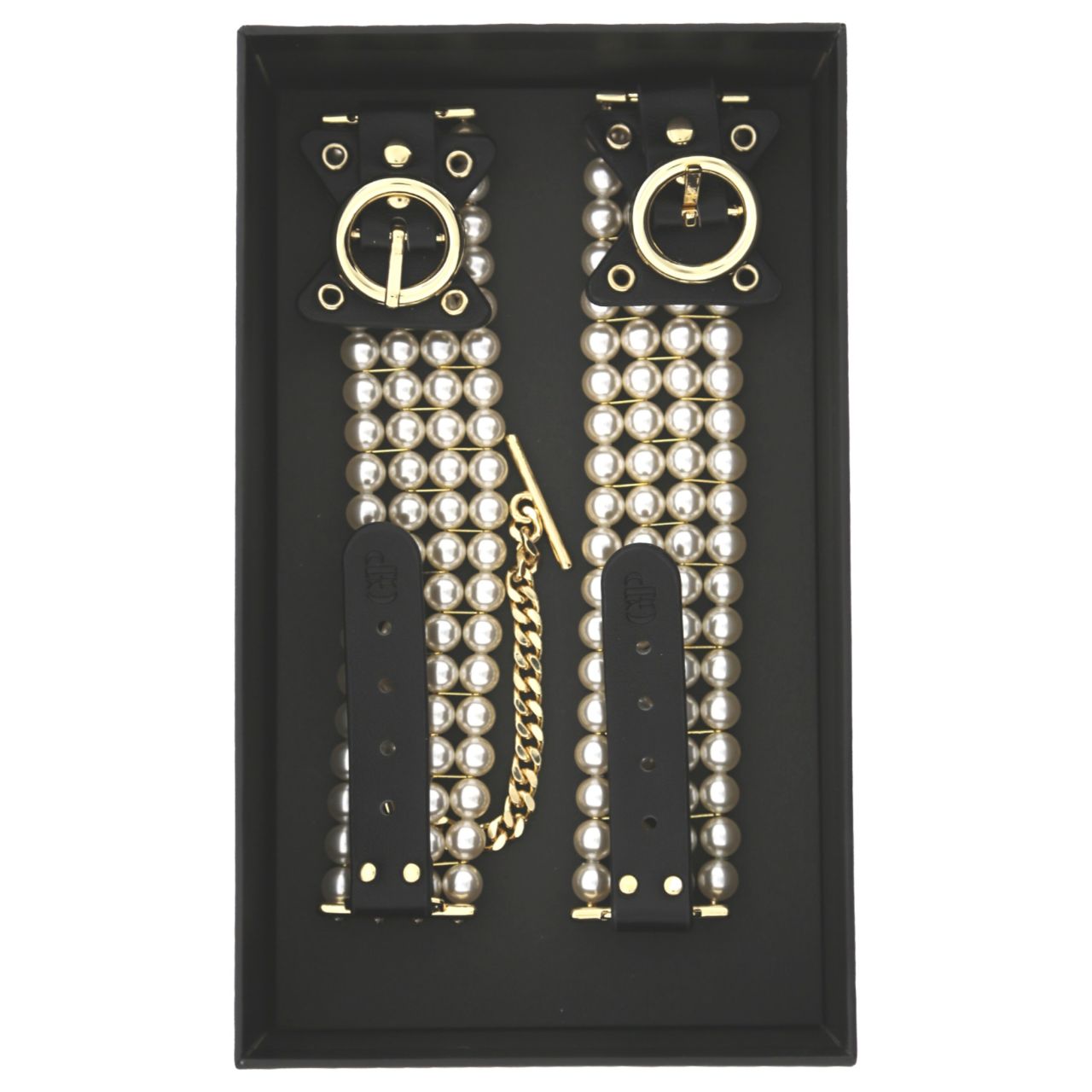 Allure - gyöngyös bokabilincs (fekete)