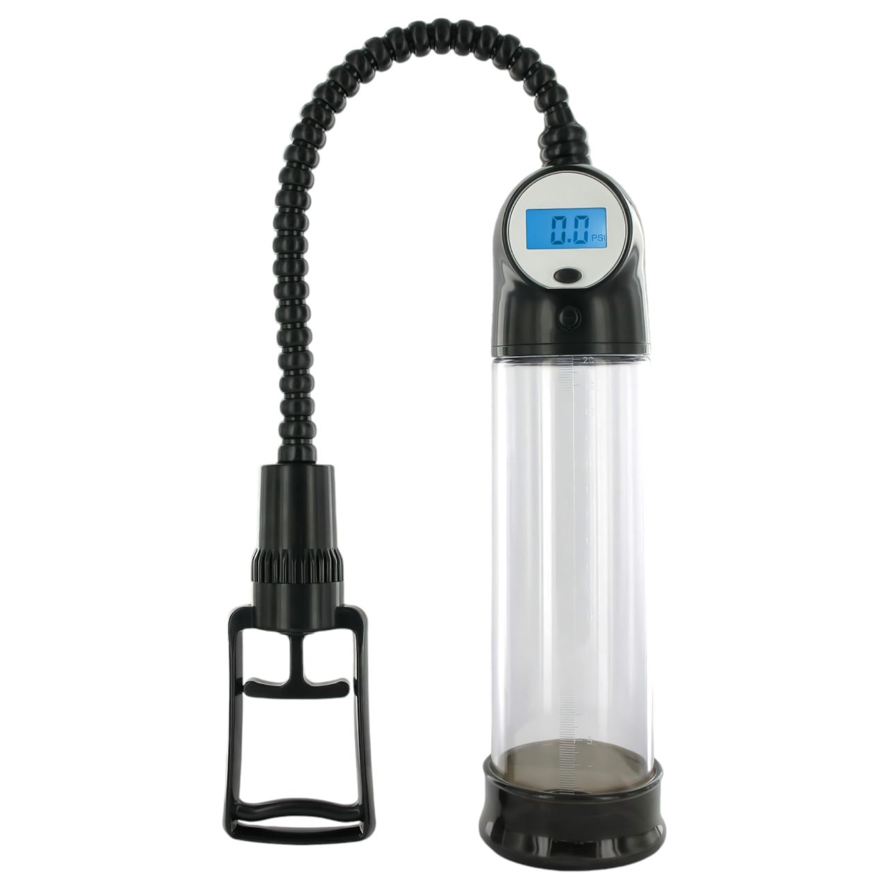 / XLSUCKER - digitális potencia- és péniszpumpa (átlátszó)