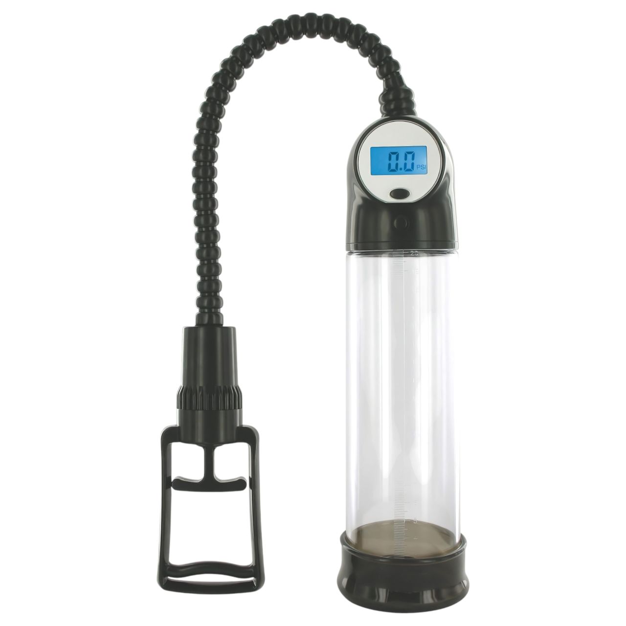 / XLSUCKER - digitális potencia- és péniszpumpa (átlátszó)