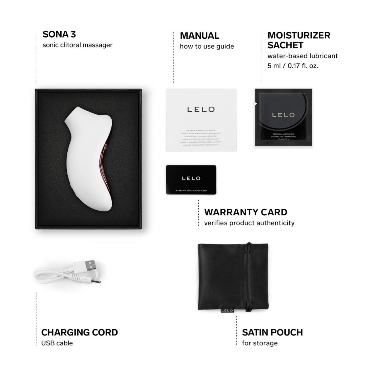 LELO Sona 3 - hanghullámos csiklóizgató (fehér) LELO Sona 3 - hanghullámos csiklóizgató (fehér)