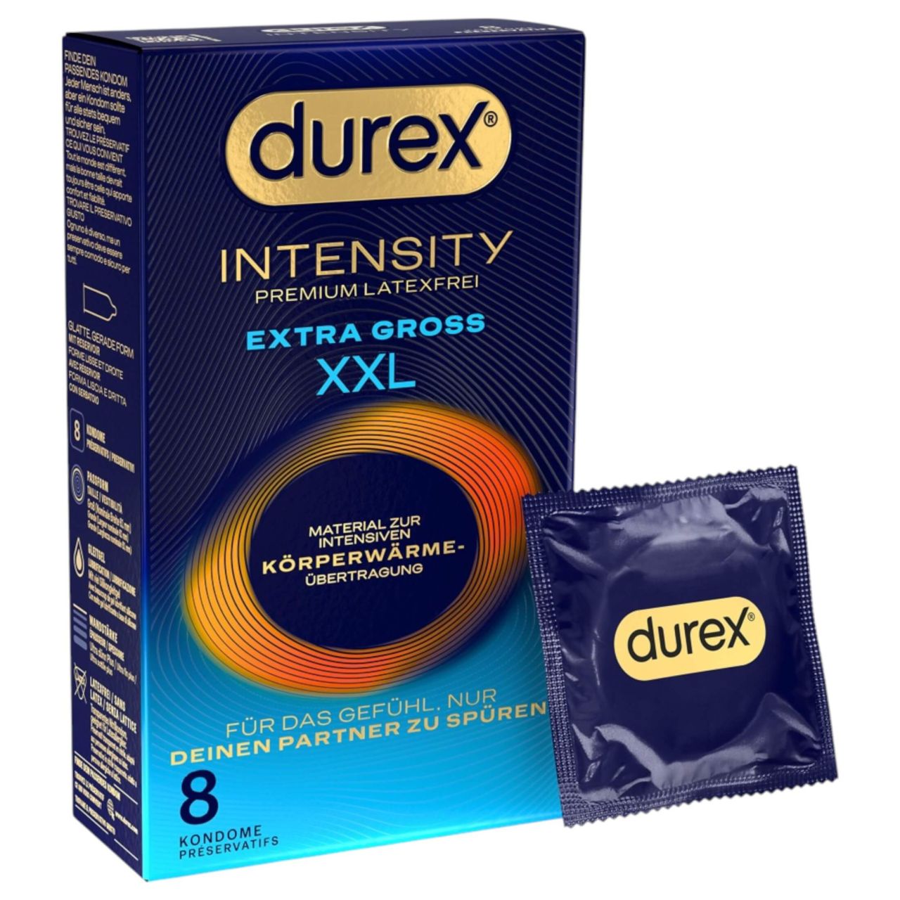 Durex Intensity XXL - latexmentes óvszer (8db) Durex Intensity XXL - latexmentes óvszer (8db)