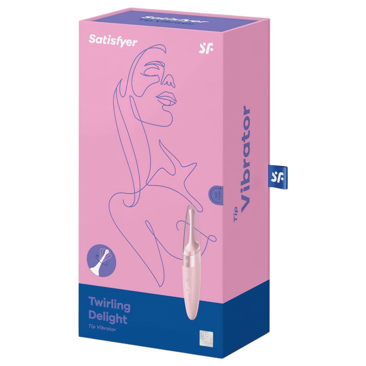 Satisfyer Twirling Delight - vízálló csikló vibrátor, csiklóizgató (pink)