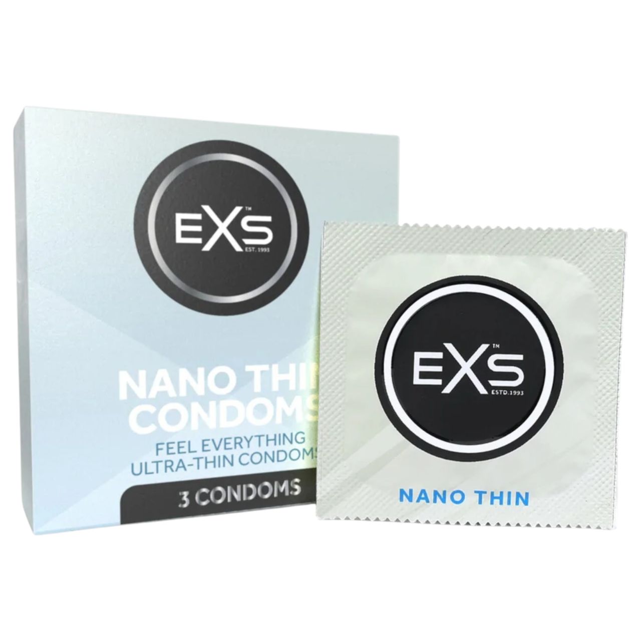 EXS Nano Thin - ultra vékony óvszer (3db) EXS Nano Thin - ultra vékony óvszer (3db)