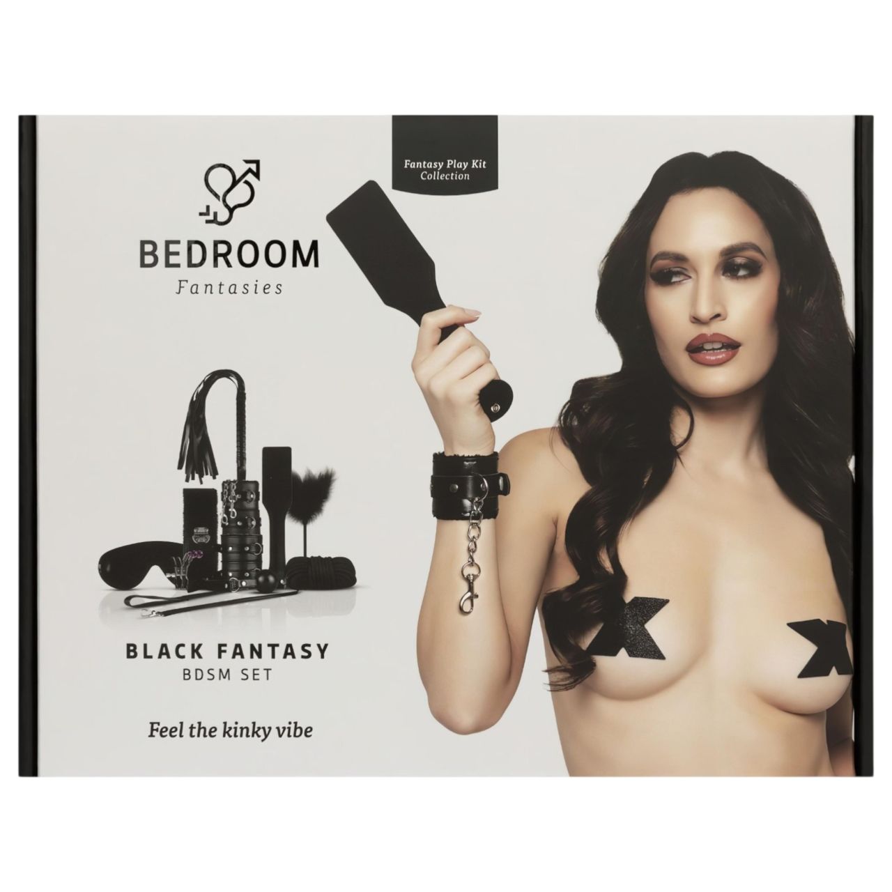 Secret Pleasure Chest - haladó BDSM készlet - 14 részes (fekete)