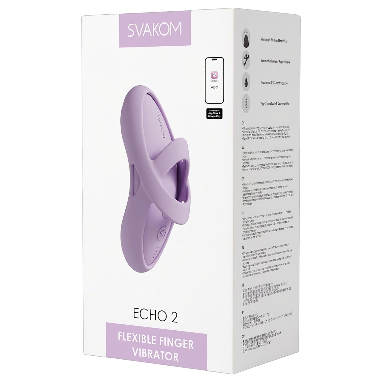 Svakom Echo 2 - okos ujjvibrátor (pink) Svakom Echo 2 - okos ujjvibrátor (pink)