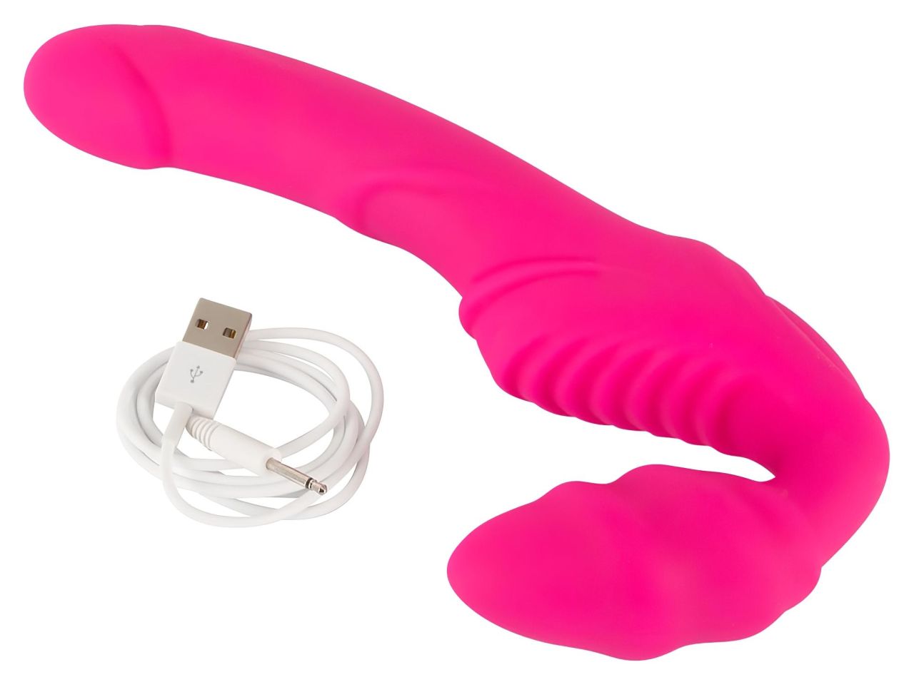 You2Toys Double2Teaser - felcsatolható vibrátor pánt nélkül (pink)