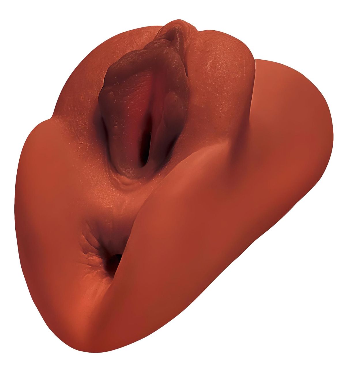 PDX Double Stroker - 2in1 élethű maszturbátor (barna) PDX Double Stroker - 2in1 élethű maszturbátor (barna)