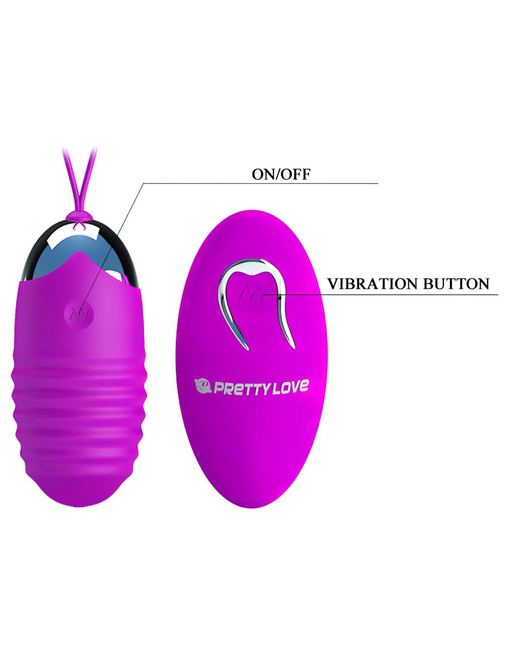Pretty Love Jessica - vibrációs tojás (lila)