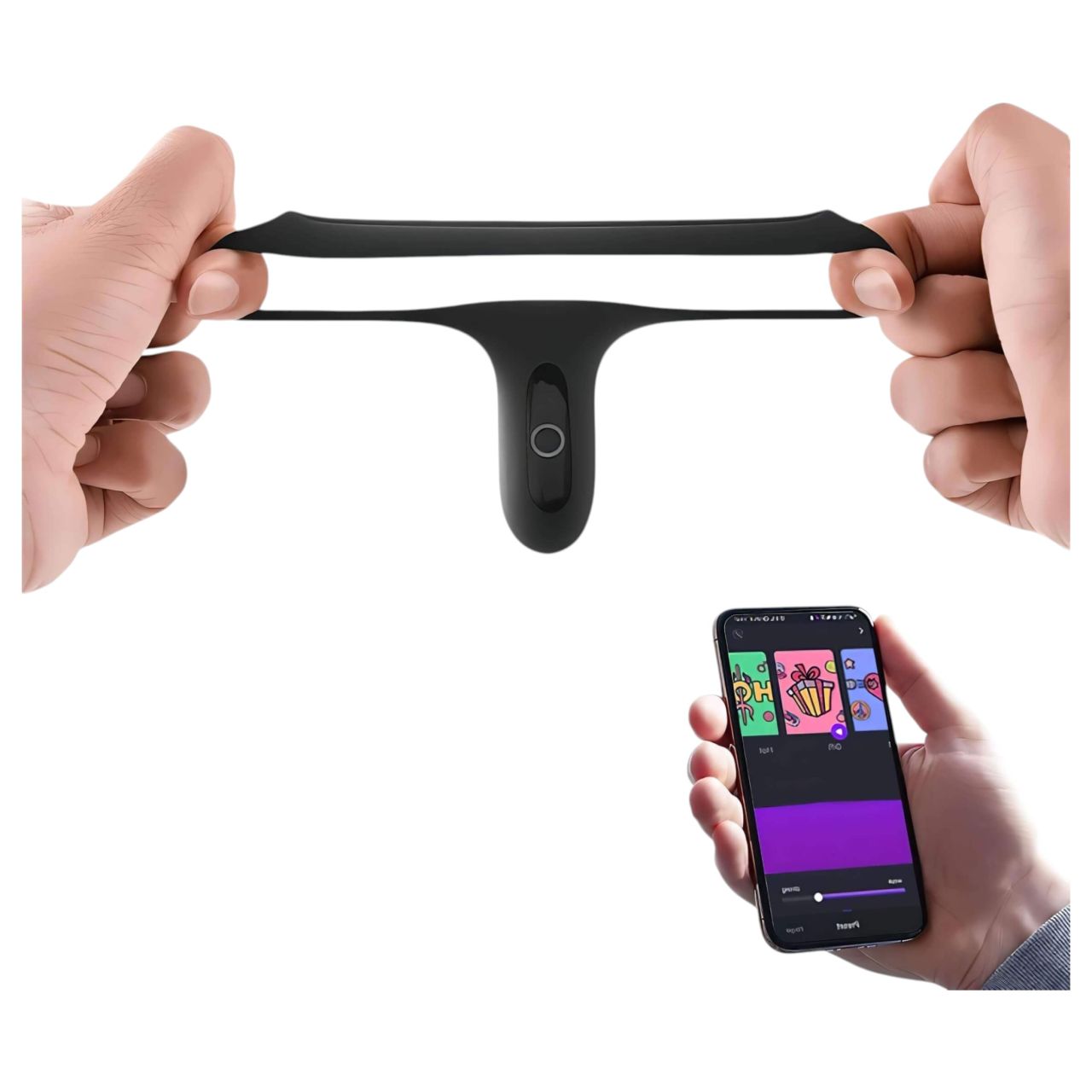 Magic Motion Rise - okos, akkus vibrációs péniszgyűrű (fekete) Magic Motion Rise - okos, akkus vibrációs péniszgyűrű (fekete)