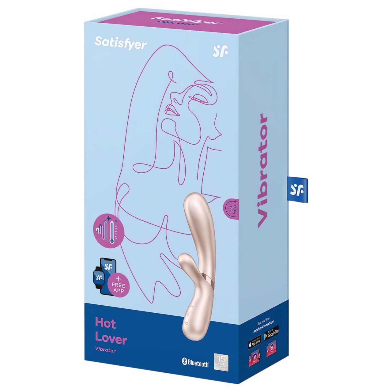 Satisfyer Hot Lover - okos vibrátor (ezüst) Satisfyer Hot Lover - okos vibrátor (ezüst)