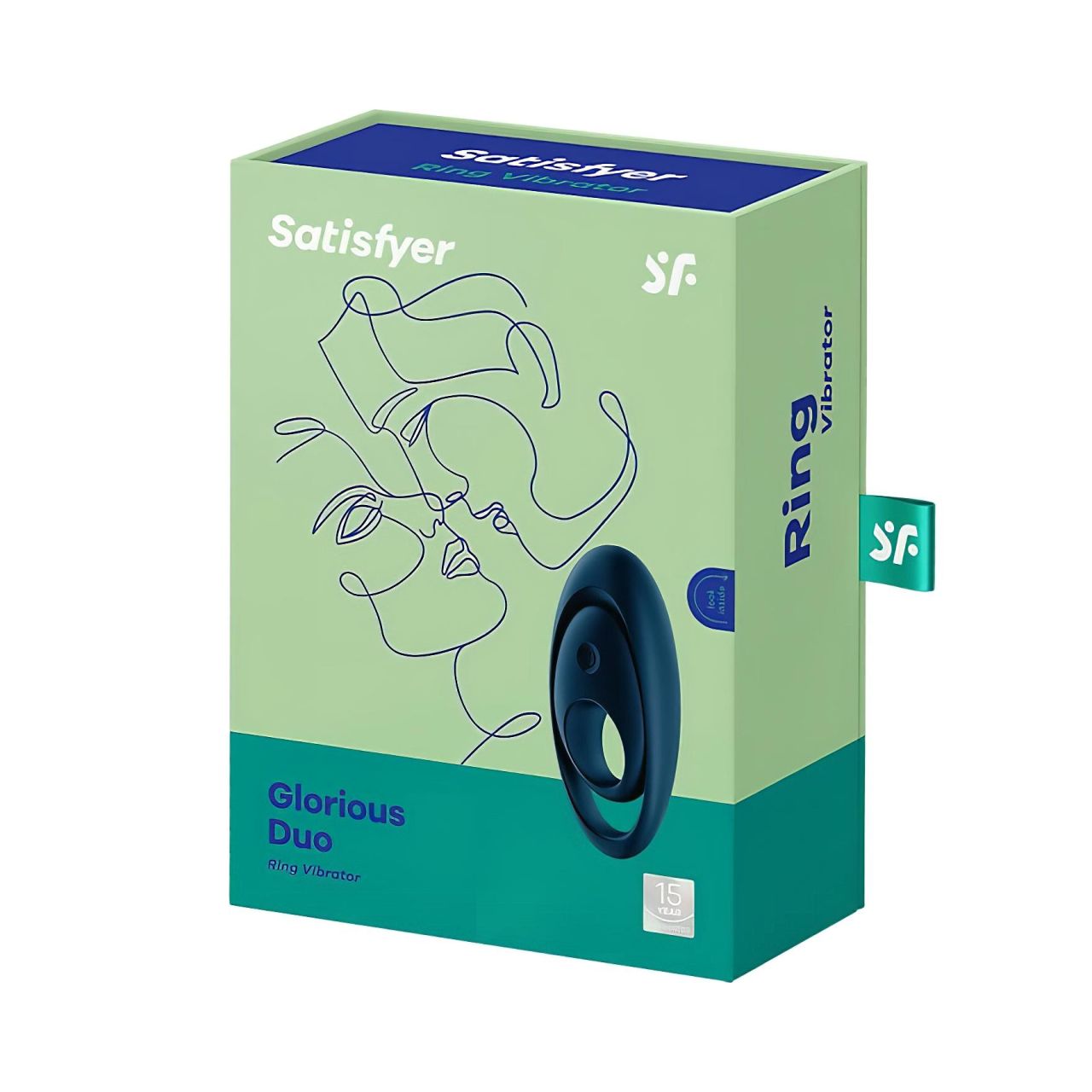 Satisfyer Glorious Duo - vibrációs péniszgyűrű (kék) Satisfyer Glorious Duo - vibrációs péniszgyűrű (kék)