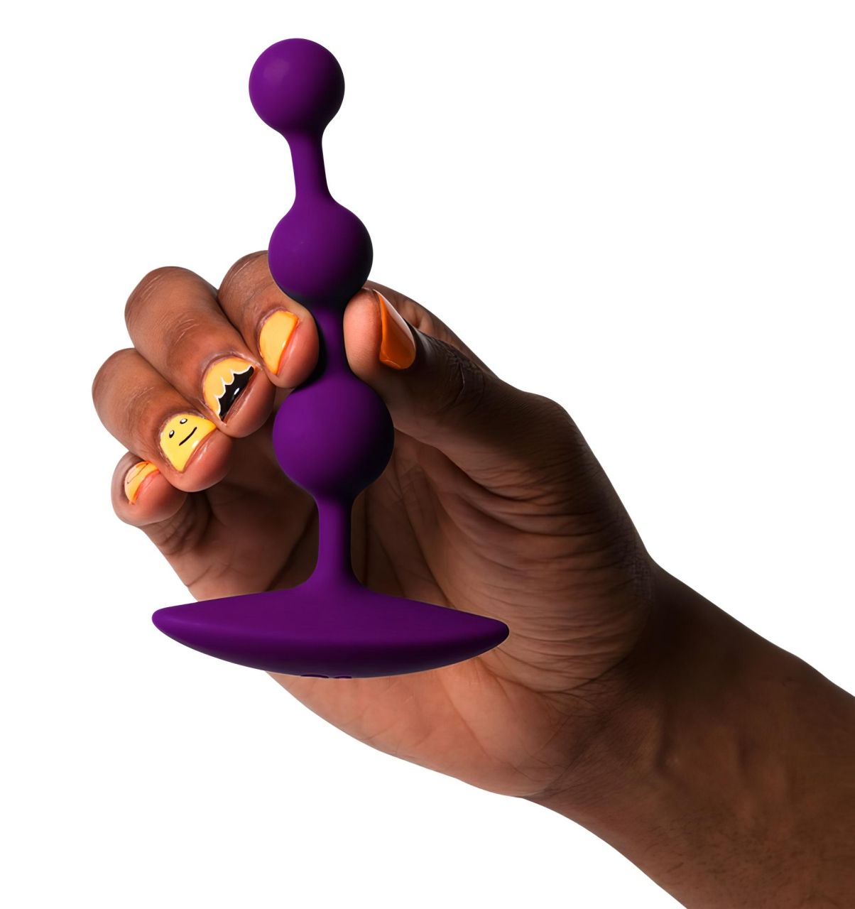 ROMP Amp - gyöngyös anál dildó (lila)