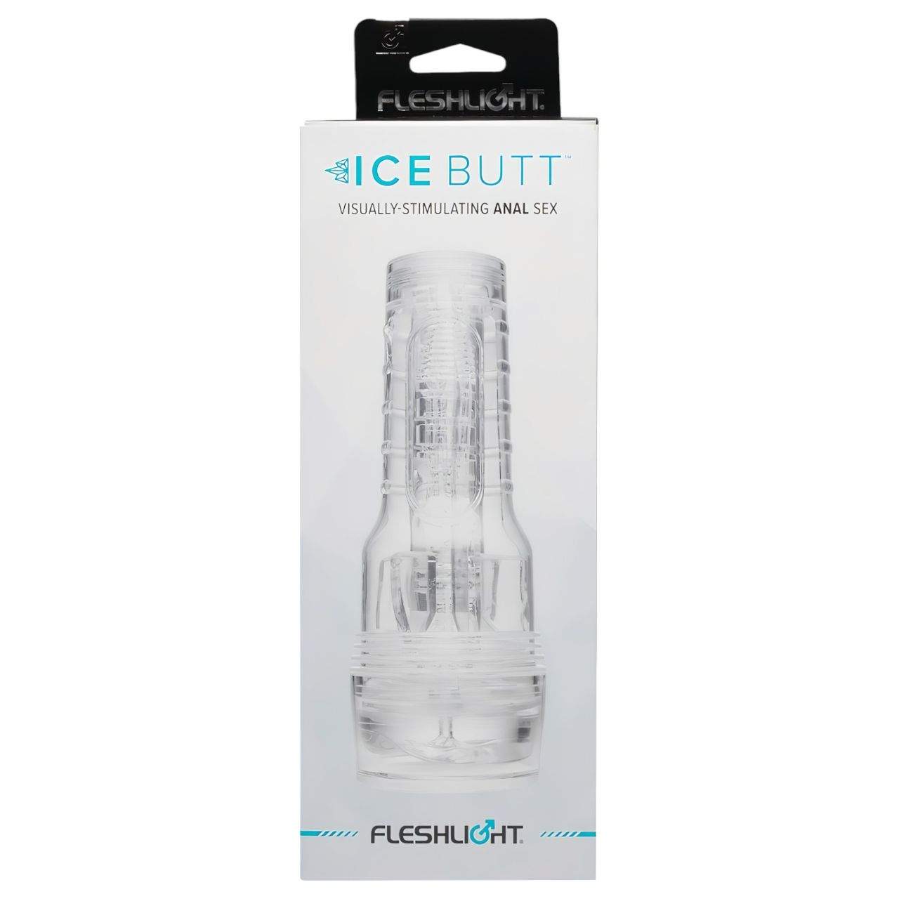 Fleshlight Ice Butt - műpopsi maszturbátor (átlátszó)