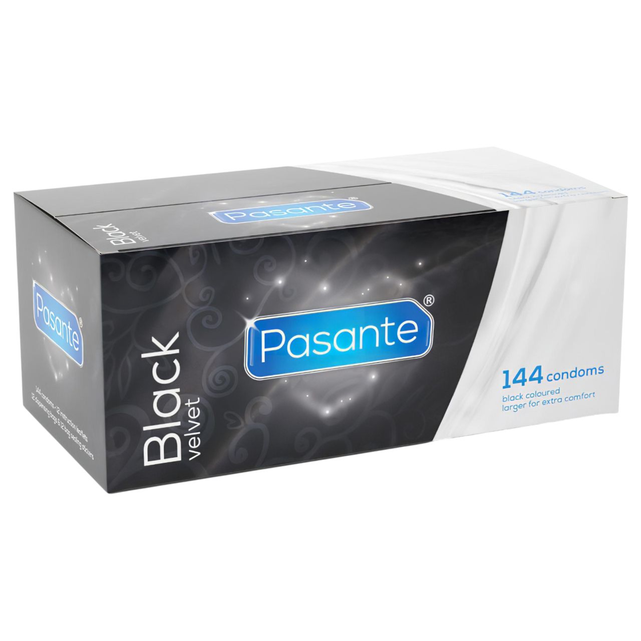 Pasante - latex óvszer (fekete, 144 db)