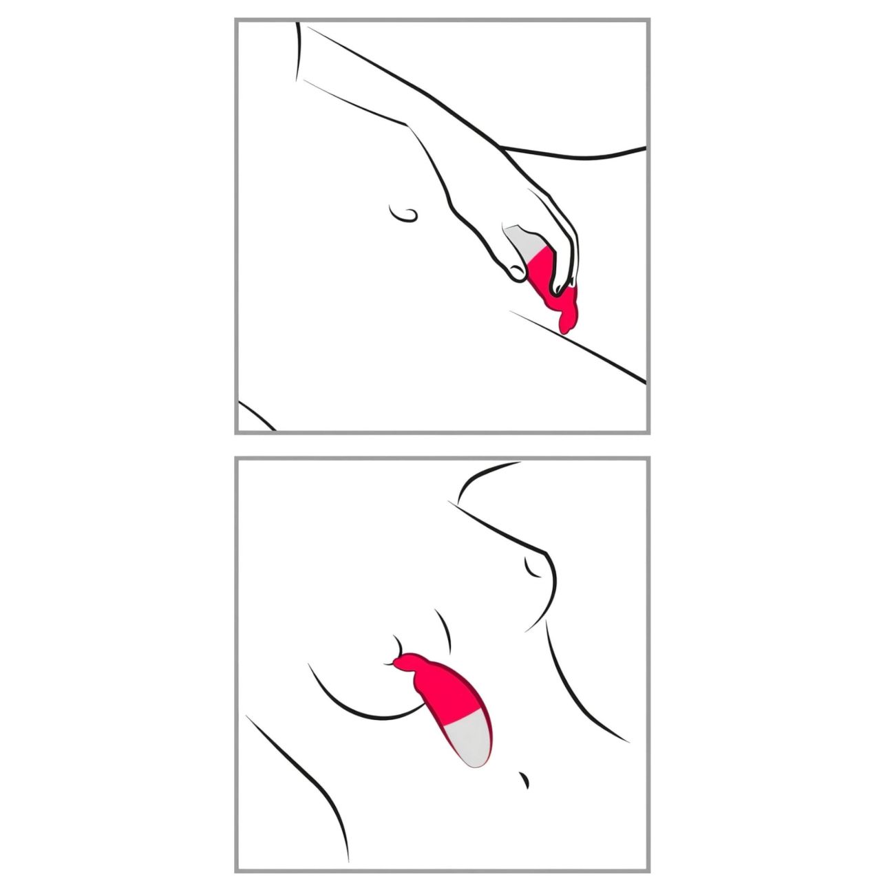 / Happyrabbit Knicker - akkus csikló vibrátor (piros)