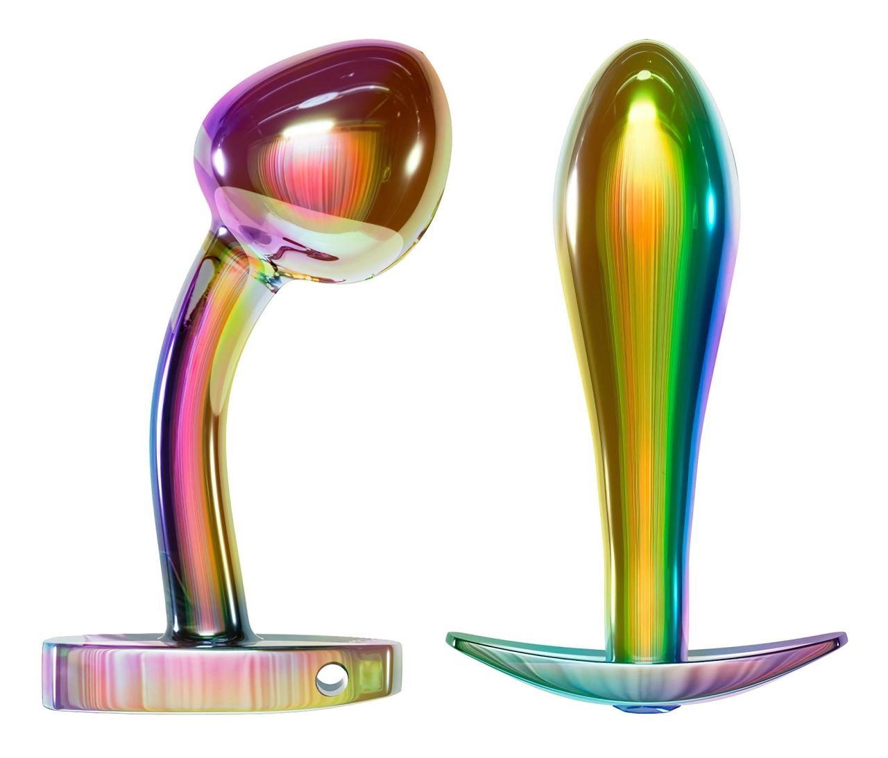 / ANOS Metal Rainbow - fém anál plug szett (2 részes)