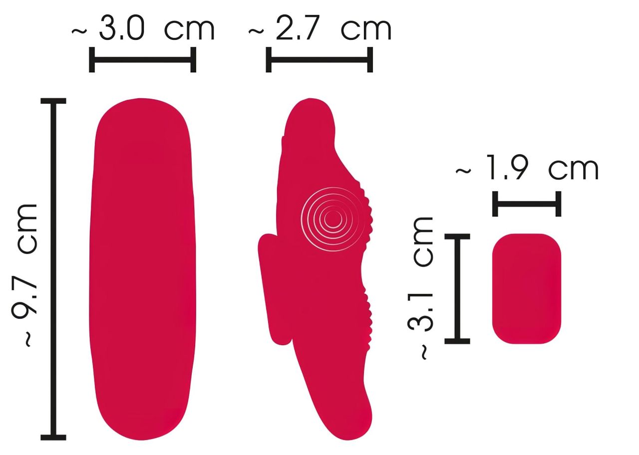 Smile - akkus, rádiós bugyi vibrátor (piros) Smile - akkus, rádiós bugyi vibrátor (piros)