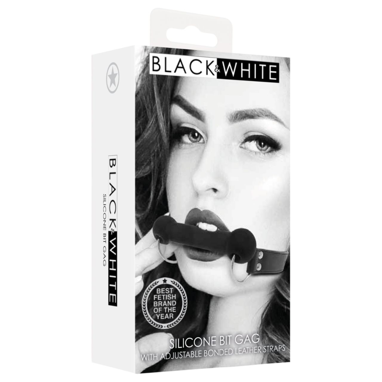 Ouch! - csont alakú szájpecek (fekete)