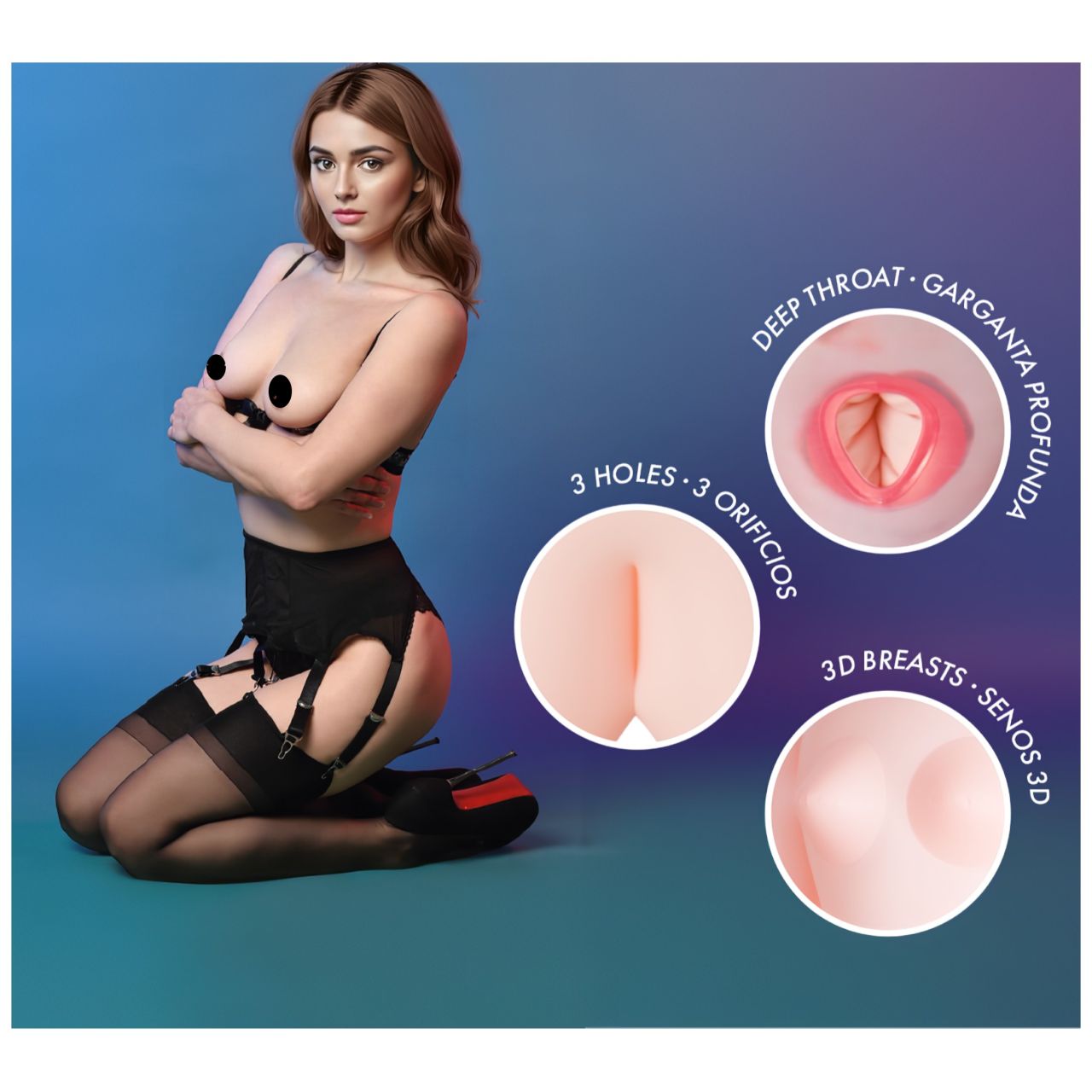 Intense Dolls Monique - felfújható guminő