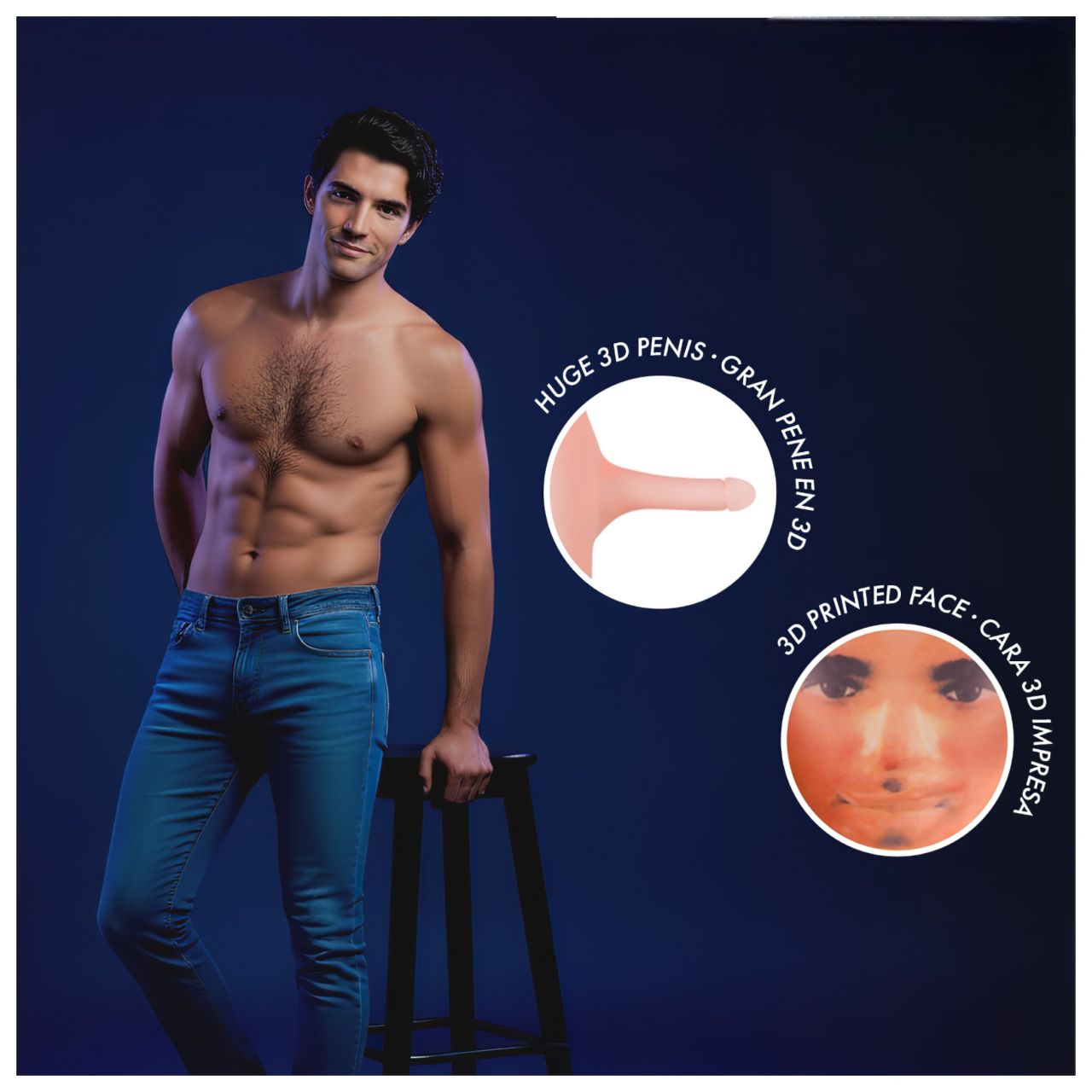 Intense Dolls Anthony - felfújható gumiférfi