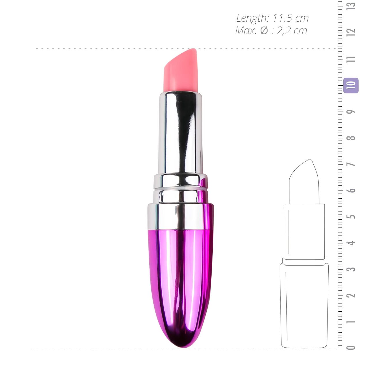 Easytoys Lipstick - vízálló rúzs vibrátor (pink)