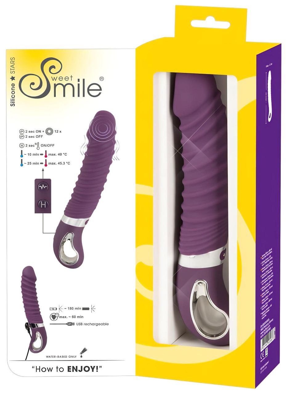 SMILE Soft - akkus, melegítő vibrátor (lila) SMILE Soft - akkus, melegítő vibrátor (lila)