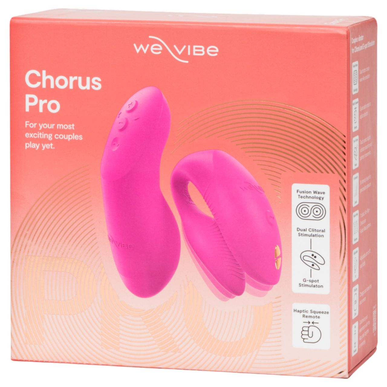 We-Vibe Chorus Pro - okos, távirányítós párvibrátor (pink)