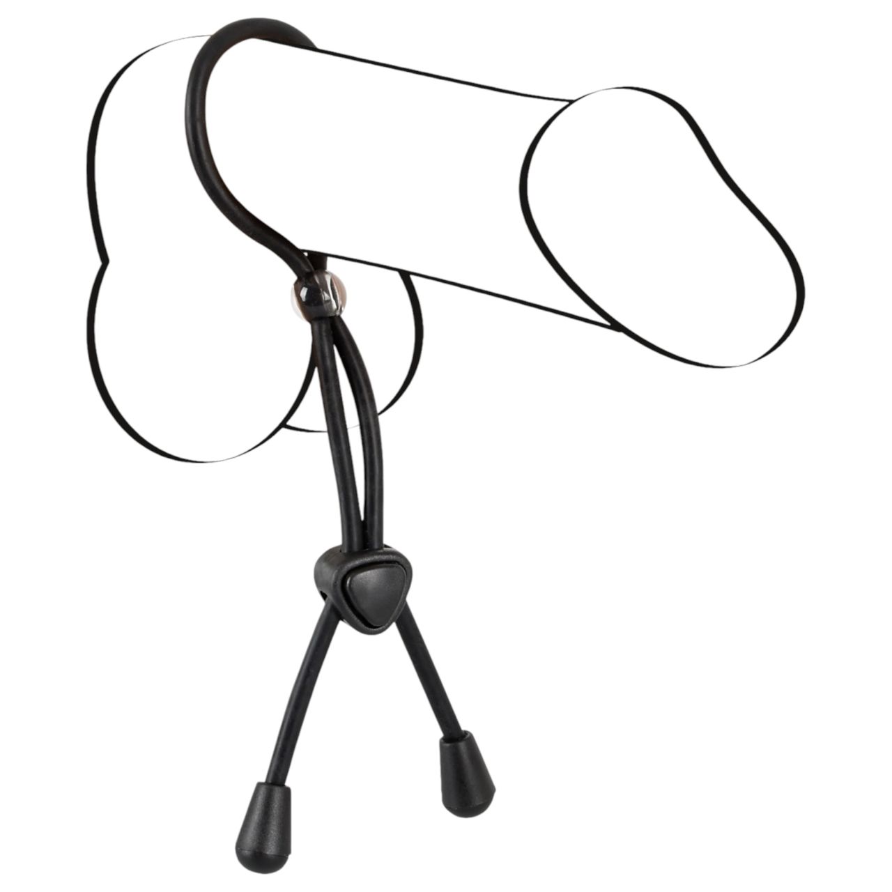 Bad Kitty - szilikon here- és péniszgyűrű (fekete) Bad Kitty - szilikon here- és péniszgyűrű (fekete)