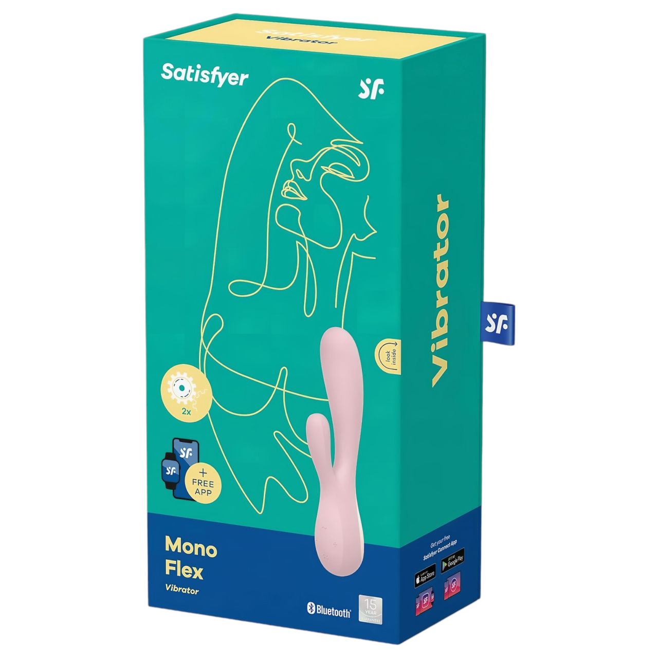 / Satisfyer Mono Flex - okos vízálló vibrátor (pink)