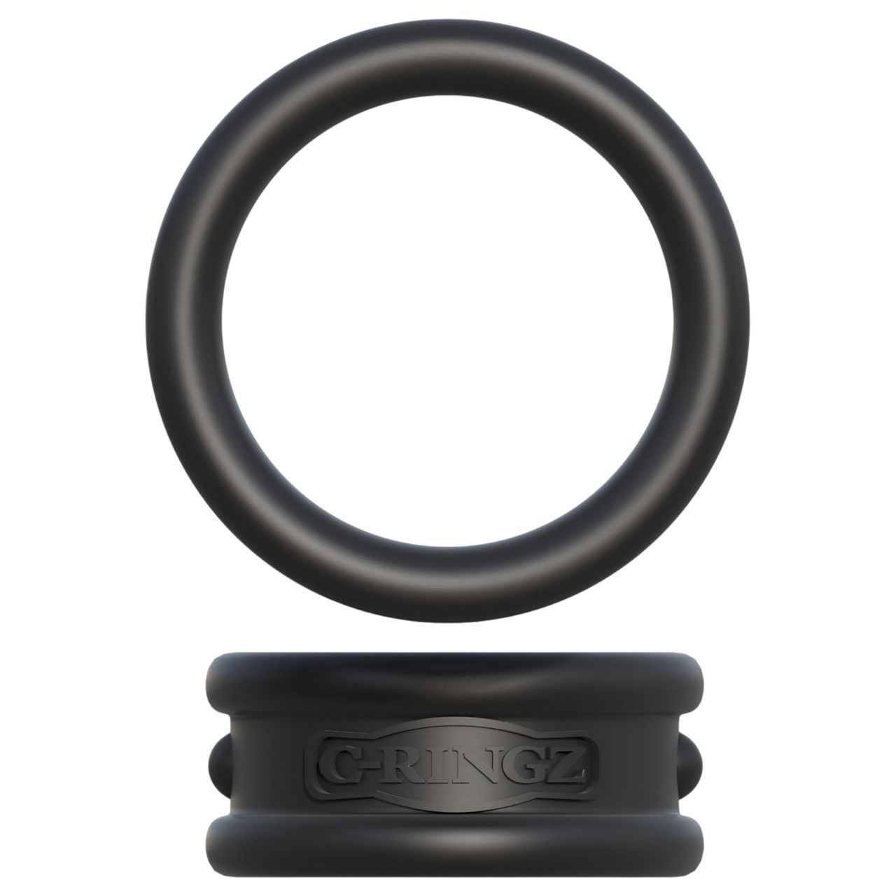 Fantasy C-Ringz - pénisz- és heregyűrű (fekete)